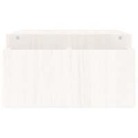 Monitorstandaard 100x27,5x15 cm massief grenenhout wit 6