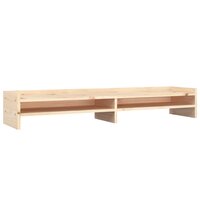 Monitorstandaard 100x24x16 cm massief grenenhout 2