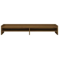 Monitorstandaard 100x24x16 cm massief grenenhout honingbruin 5