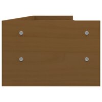 Monitorstandaard 100x24x16 cm massief grenenhout honingbruin 6