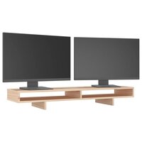 Monitorstandaard 100x27x14 cm massief grenenhout 4