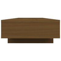 Monitorstandaard 100x27x14 cm massief grenenhout honingbruin 6