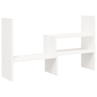 Monitorstandaard (39-72)x17x43 cm massief grenenhout wit 2