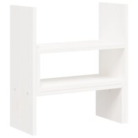 Monitorstandaard (39-72)x17x43 cm massief grenenhout wit 7