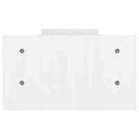 Monitorstandaard 100x27x15 cm massief grenenhout wit 6