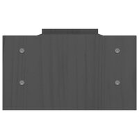 Monitorstandaard 100x27x15 cm massief grenenhout grijs 6