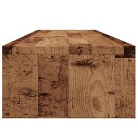 Monitorstandaard 100x24x13 cm bewerkt hout oud houtkleurig 6
