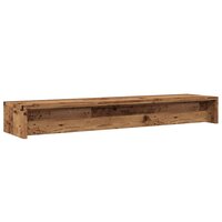 Monitorstandaard 100x24x13 cm bewerkt hout oud houtkleurig 7