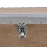 Opbergkist 91x52x40 cm massief vurenhout bruin 8