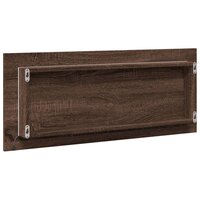 Badkamerspiegel met LED 100x8,5x37 cm bewerkt hout bruin eiken 8