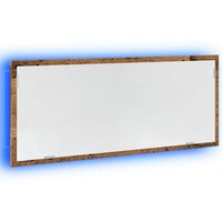 Badkamerspiegel met LED 100x8,5x37 cm bewerkt hout oud hout 3