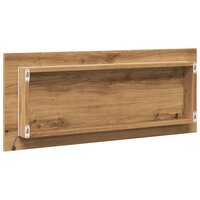 Badkamerspiegel LED 100x8,5x37 cm bewerkt hout artisanaal eiken 8