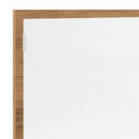 Badkamerspiegel LED 100x8,5x37 cm bewerkt hout artisanaal eiken 9