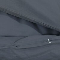 Dekbedovertrekset 135x200 cm katoen antracietkleurig 8