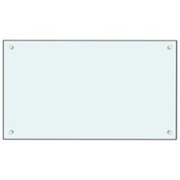 Spatschermen keuken 2 st 70x50 cm gehard glas wit 3