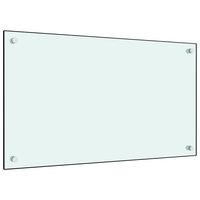 Spatschermen keuken 2 st 70x50 cm gehard glas wit 4