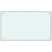 Spatschermen keuken 2 st 70x60 cm gehard glas wit 3