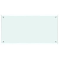 Spatschermen keuken 2 st 80x40 cm gehard glas wit 3