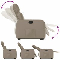 Sta-op-stoel kunstleer cappuccinokleurig 6