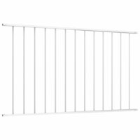 Hekpaneel 1,7x1,25 m gepoedercoat staal wit 2