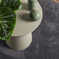 Vloerkleed HUARTE laagpolig zacht wasbaar &Oslash; 80 cm antraciet 7