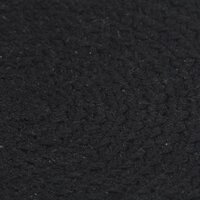 Placemats 4 st rond 38 cm katoen effen zwart  3