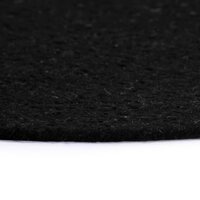Placemats 4 st rond 38 cm katoen effen zwart  4