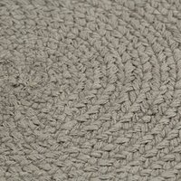 Placemats 6 st rond 38 cm katoen effen grijs 4
