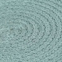 Placemats 6 st rond 38 cm katoen effen groen  4