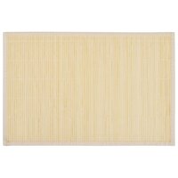 6 Placemats bamboe 30 x 45 cm natuurlijk 2