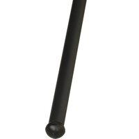 Schommelstoel met kussen Oxford-stof en staal zwart 10