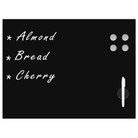 Schoolbord voor aan de wand magnetisch 80x60 cm glas  2