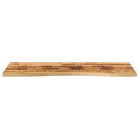 Bureaublad met ronding 110x60x2,5 cm massief ruw mangohout 3
