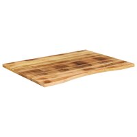 Bureaublad met ronding 100x80x2,5 cm massief ruw mangohout 2