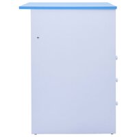 Kindertekentafel/-bureau kantelbaar blauw en wit 6
