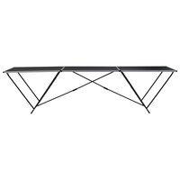 Behangtafel inklapbaar 300x60x78 cm MDF en aluminium 3