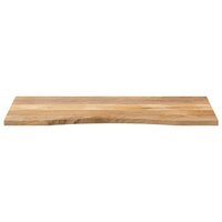 Bureaublad met ronding 110x60x2,5 cm massief ruw mangohout 3