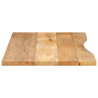 Bureaublad met ronding 110x60x2,5 cm massief ruw mangohout 4