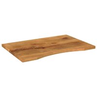 Bureaublad met ronding 100x60x2,5 cm massief ruw mangohout 2