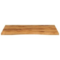 Bureaublad met ronding 100x80x2,5 cm massief ruw mangohout 3