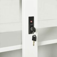 Roldeurkast 90x40x90 cm staal wit 7