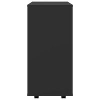 Rolkast 60x35x75 cm bewerkt hout zwart 6