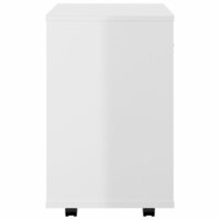 Rolkast 46x36x59 cm bewerkt hout hoogglans wit 5