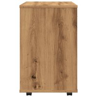 Rolkast 46x36x59 cm bewerkt hout artisanaal eikenkleurig 6