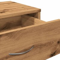 Rolkast 46x36x59 cm bewerkt hout artisanaal eikenkleurig 9