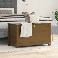 Opbergbox honingbruin 80x40x45,5 cm massief grenenhout 3