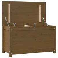 Opbergbox honingbruin 80x40x45,5 cm massief grenenhout 9