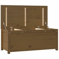 Opbergbox honingbruin 110x50x45,5 cm massief grenenhout 9