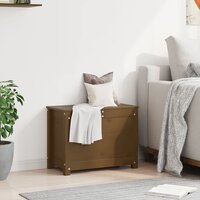 Opbergbox honingbruin 60x32x45,5 cm massief grenenhout 3
