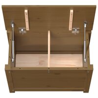 Opbergbox honingbruin 60x32x45,5 cm massief grenenhout 8